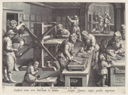 Stradanus' printing press drawing