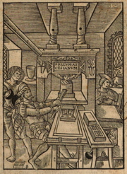 Jean de Roigny's 1549 printing press drawing