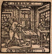 R. Schilders's 1584 printing press drawing