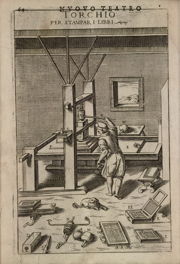 Zonca's printing press drawing